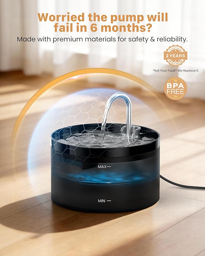 Cat Water Fountain: Dog Bowl Fountains - Image 3