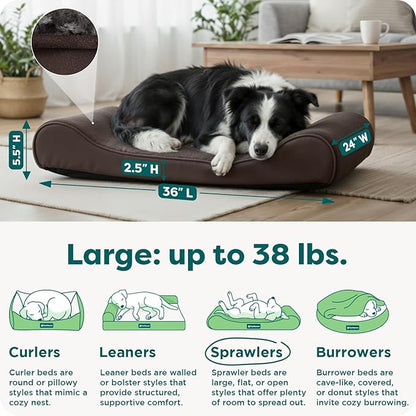 Furhaven Orthopedic Dog Bed for Large/Medium Dogs w/ Removable Washable Cover - Image 3