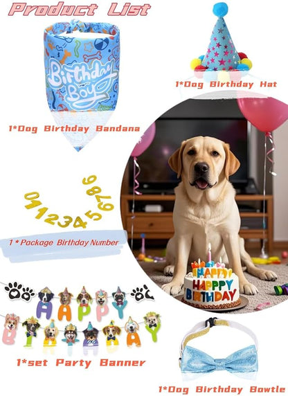 Happy Birthday Dog Party Supplies Kit - Image 4