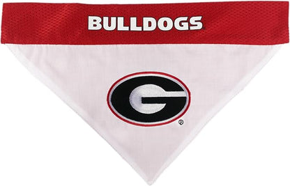 Pets First Collegiate Pet Accessories, Reversible Bandana, Georgia Bulldogs - Image 3