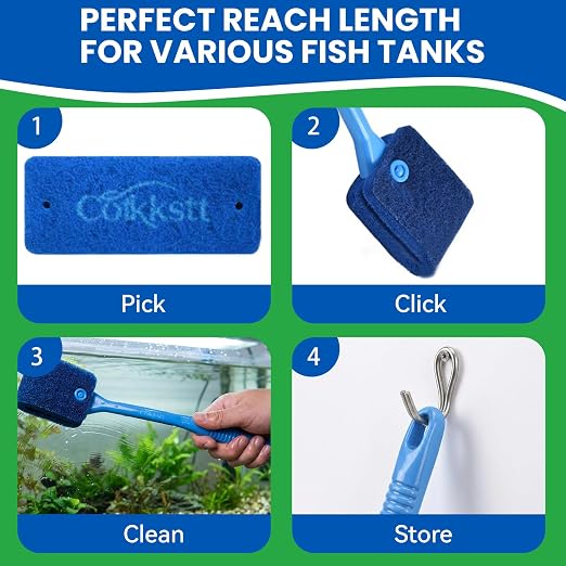 6 Pcs Aquarium Gravel Cleaner Set, Fish Tank Accessories, Fish Tank Cleaning Kit - Image 6