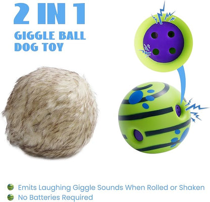Nocciola Wobble Giggle Ball for Dogs, Interactive Dog Toys for Boredom - Image 2