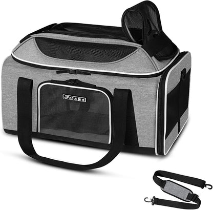 Petskd Top-Expandable Pet Carrier 17x12x8.5 Inches JetBlue Allegiant Spirit by Petskd