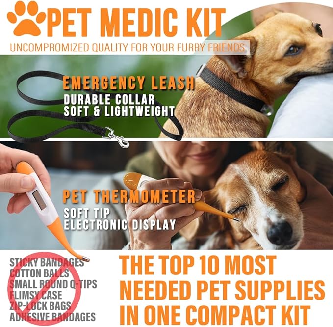 EVERLIT Pet Medic First Aid Kit | 95 Pcs Vet-Approved Medical, Outdoor & - Image 4