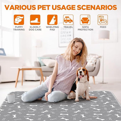 Washable Pee Pads for Dogs, Fast Absorbent Dog Pee Pads for Crate Pet Training - Image 3