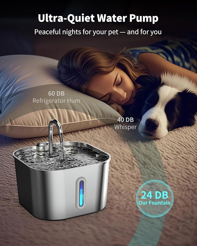Cat Water Fountain Stainless Steel - Image 5