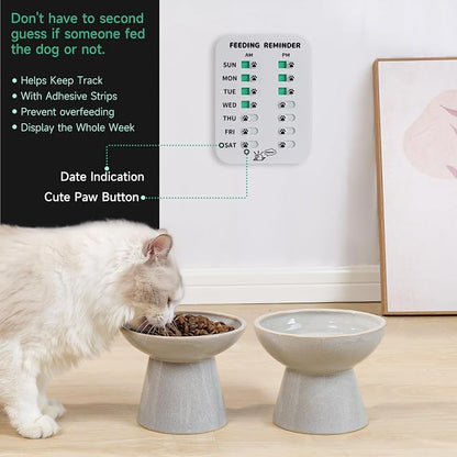 YAUYIK Dog Feeding Reminder, Puppy Feeding Schedule Chart, AM/PM Daily - Image 2