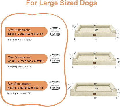 Large Dog Bed Orthopedic Washable: Extra Large Sized Beds - Image 6