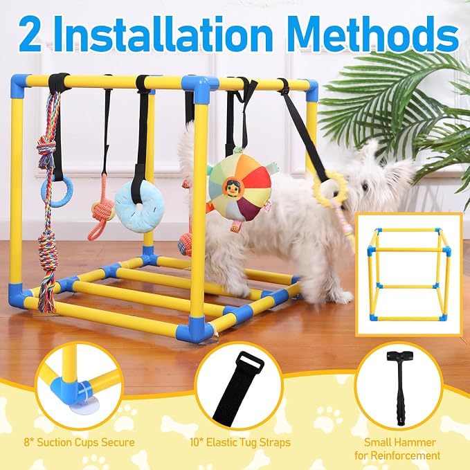 Puppy Play Gym with 8 Hanging Toys - Image 2