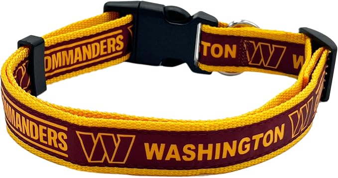 Pets First NFL PET Collar Washington Commanders Dog Collar, Large Football Team - Image 2