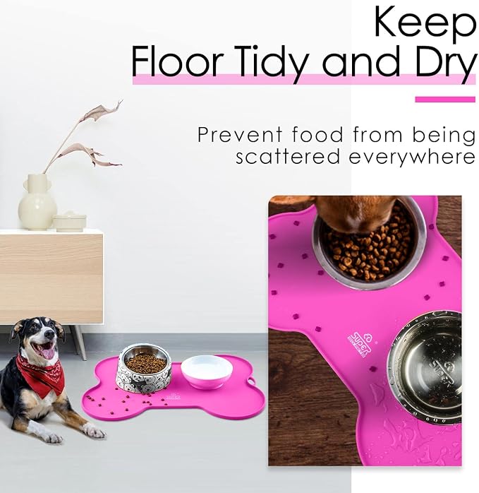 Super Design Dog Food Mat Dog Bowl Mat - Image 2