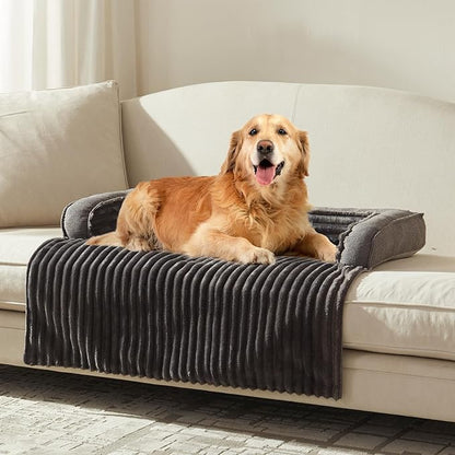 WINDRACING Luxury Dog Couch Bed, Washable Calming Dog Couch Cover, Couch by WINDRACING
