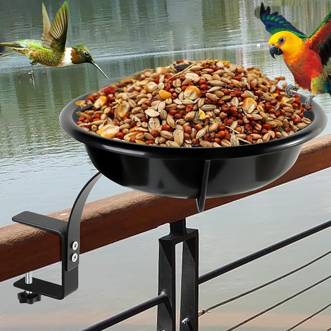 10.6-Inch Bowl Deck Mounted Bird Bath - Image 6