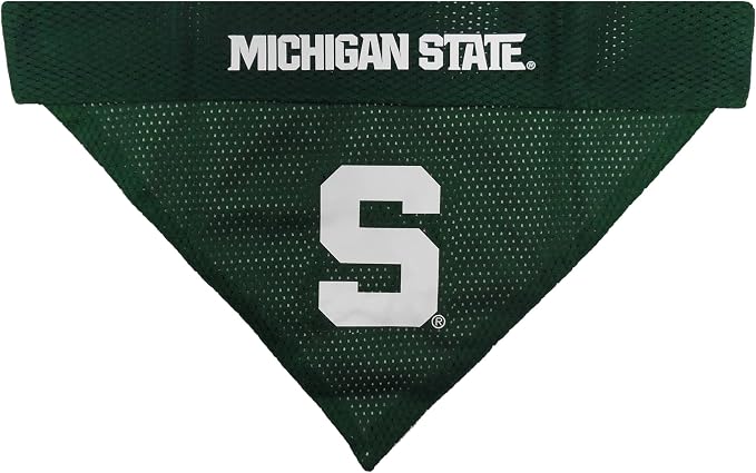 Pets First Collegiate Pet Accessories, Reversible Bandana, Michigan State - Image 2