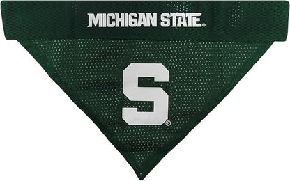 Pets First Collegiate Pet Accessories, Reversible Bandana, Michigan State - Image 2