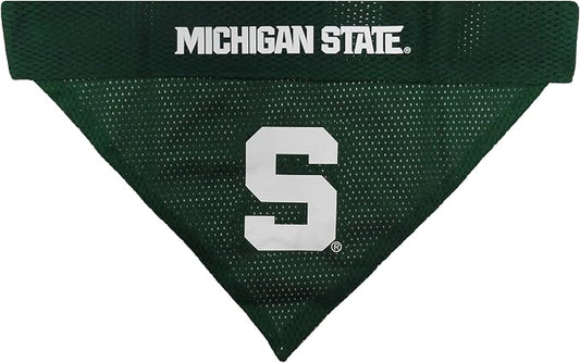 Pets First Collegiate Pet Accessories, Reversible Bandana, Michigan State - Image 2