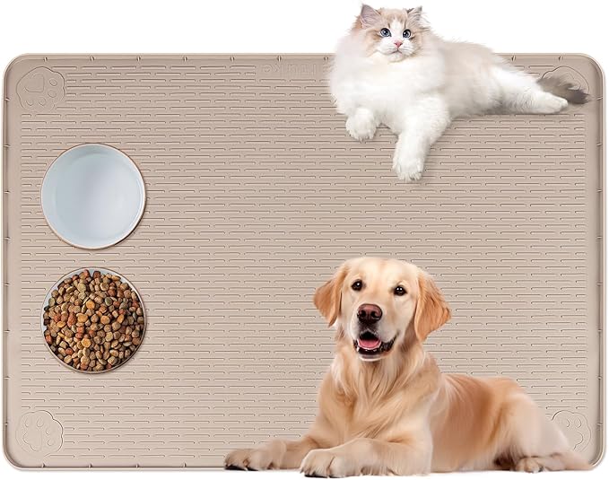 Cat Food Mat, Floor Protection by Bartuke