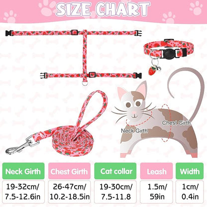 2 Pack Cat Harness and Leash, Escape Proof Adjustable Cat Harness - Image 2