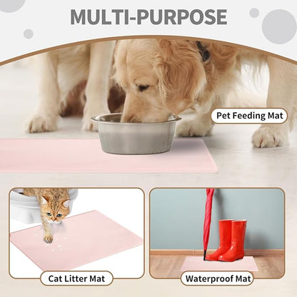 WePet Non-Slip Waterproof Pet Feeding Mat, 20x12 Inch - Image 4