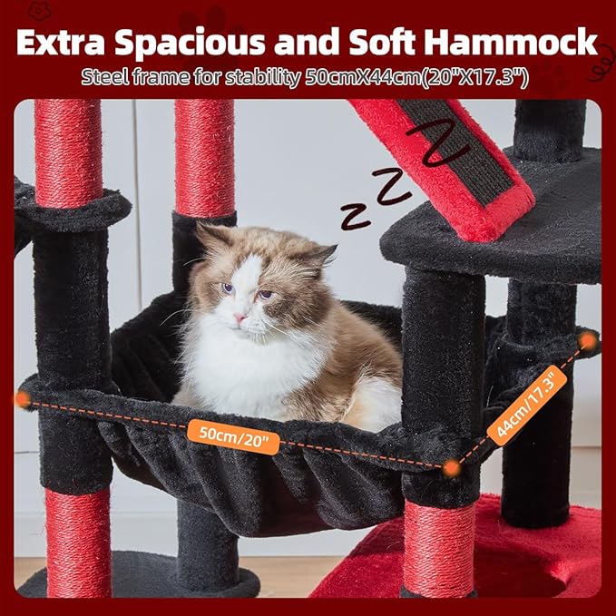 Taoqimiao Gothic Cat Tree 71-Inch, Cat Tower - Image 3