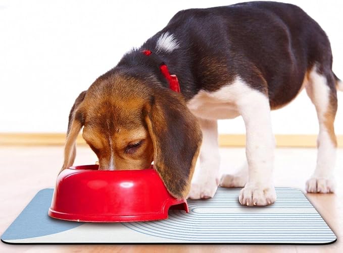 Dog Food Mats for Floors Waterproof, Cat Water Bowl Mats Pet Feeding Absorbent - Image 6