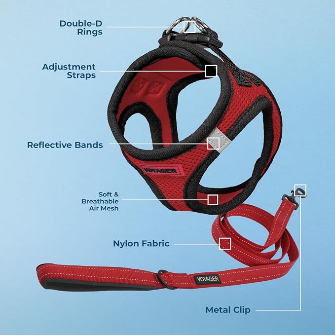 Best Pet Supplies Voyager Step-in Air All Weather Mesh Harness and Reflective - Image 4