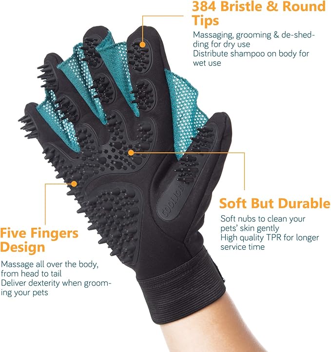 COOLJOB Patented Pet Grooming Gloves - Image 3