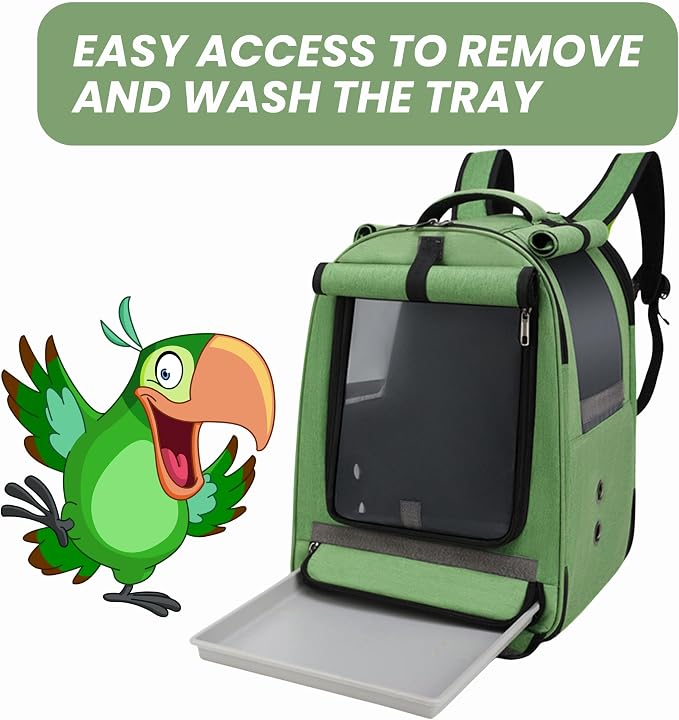 Bird Backpack Travel Cage for Cockatiel, Parakeet - Image 8