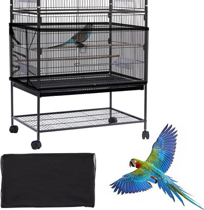 Daoeny Large Bird Cage Cover, Bird Cage Seed Catcher, Adjustable Soft Airy by Daoeny