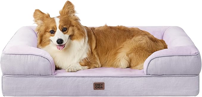 EHEYCIGA Orthopedic Dog Beds for Large Dogs, Waterproof Memory Foam Large Pet by EHEYCIGA