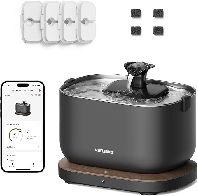 Bundle of PETLIBRO App Monitoring Cat Water Fountain by PETLIBRO