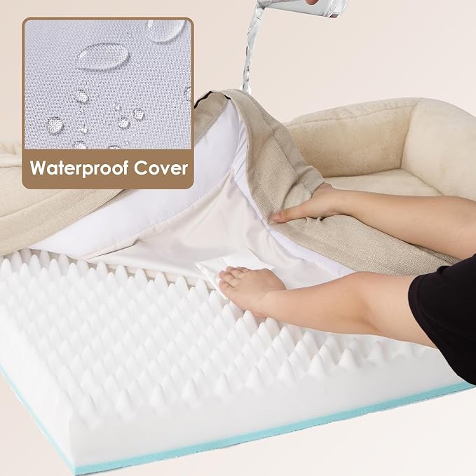 EHEYCIGA Orthopedic Dog Bed for Medium Dog, Waterproof Liner & Washable - Image 4