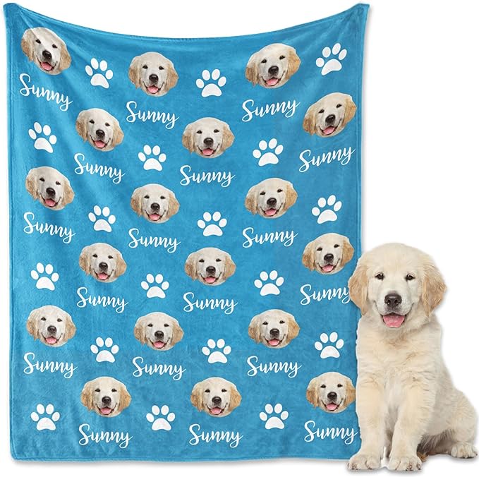 Personalized Dog Blanket, Customized Pet Blankets by GlisterGlow