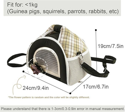 ABLAZEZAI Guinea Pig Carrier, Small Animal Travel Bag, Breathable Outdoor - Image 2