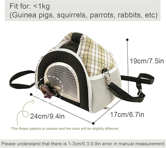 ABLAZEZAI Guinea Pig Carrier, Small Animal Travel Bag, Breathable Outdoor - Image 2