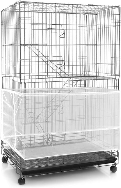 Shappy Large Bird Cage Seed Catcher, Bird Cage Cover Net Skirt Guard, by Shappy