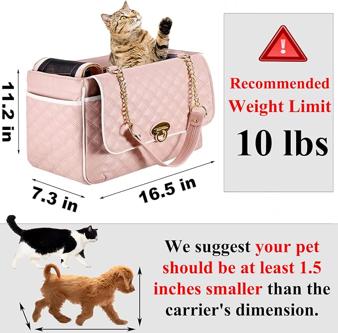 Fashion Dog Purse Carrier for Small Dogs - Image 2