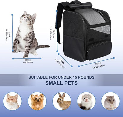 Pesen Cat Backpack Carrier, Breathable & Foldable Pet Carriers - Image 6