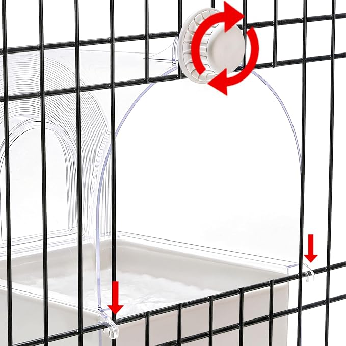 Coloch Hanging Bird Bath for Cage - Image 4