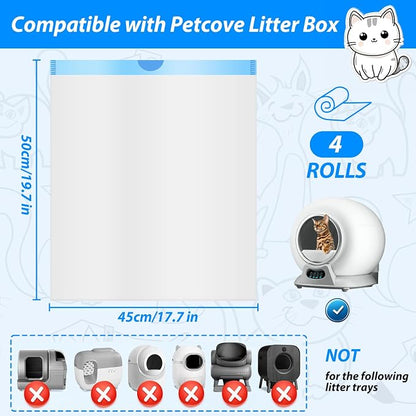 Litter Bags Compatible with Petcove, Durable Replacement Bags Compatible with - Image 2