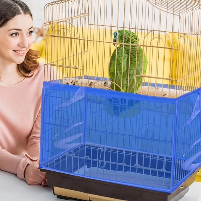 Daoeny Large Bird Cage Cover, Bird Cage Seed Catcher, Adjustable Soft Airy - Image 5