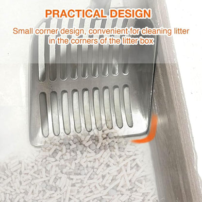 Cat Litter Scoop, Kitty Metal Scooper, Aluminum Alloy Sifter, Kitten Pooper - Image 5