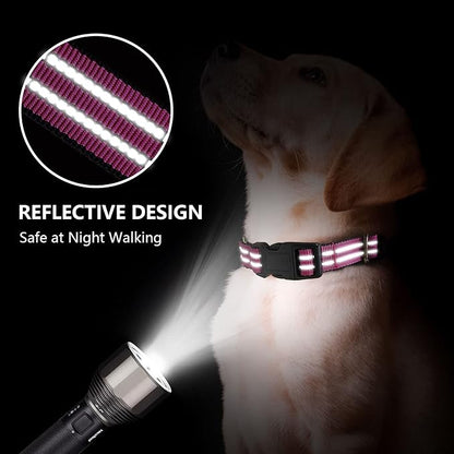 Hikiko Martingale Dog Collars Reflective Nylon Dog Collar - Image 2