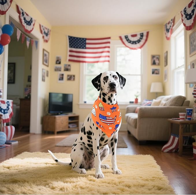 30 Pack Independence Day Dog Bandanas Bulk - Image 5