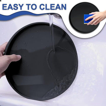 4 PCS Thickened Pet Silicone Food Mat, Nonslip Waterproof Cat Dog Feeding Bowl - Image 7