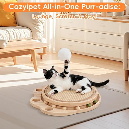 Cat Scratcher Board, 3-in-1 Cat Scratcher & Activity Center - Image 6