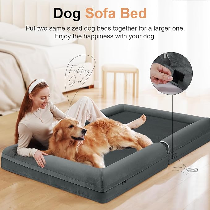Large Dog Bed Orthopedic Washable: Extra Large Sized Beds - Image 3