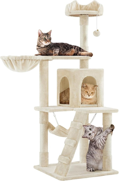 Yaheetech Cat Tree, 54in Tall Cat Tower by Yaheetech