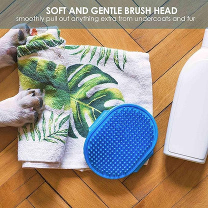 2 Pack Dog Grooming Brush, Premium Soft Silicone Pet Bath Brushes - Image 6