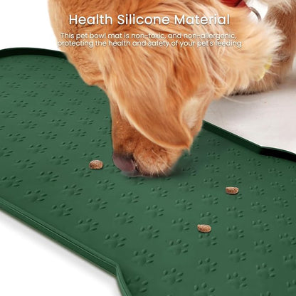 Dog Food Mat Anti-Slip Silicone Dog Bowl Mat Thicker Pet Placemat Waterproof - Image 6